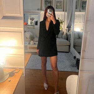 Aritzia Black Amell Dress